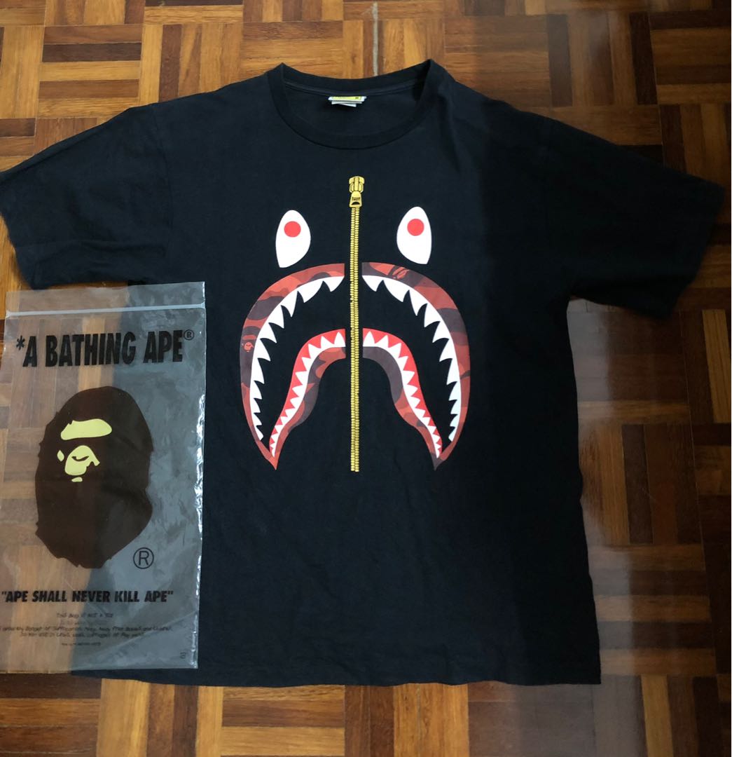 tee bape shark