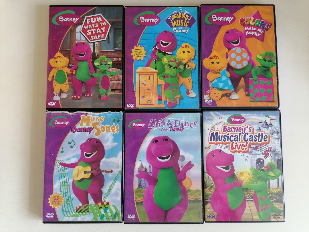 Barney & Friends DVD Movies Cartoons Sing Along Set of 6, Hobbies ...