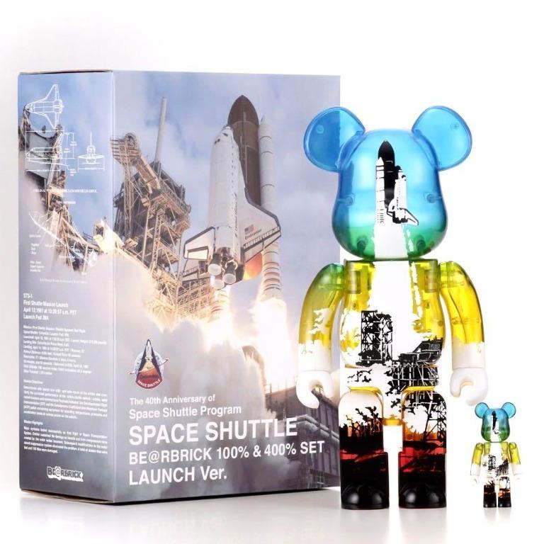 SPACE SHUTTLE BE@RBRICK LAUNCH Ver.全高約70mm400%