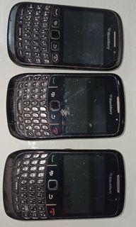 3 Blackberry phones for repair/parts