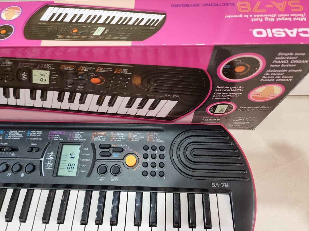 Casio SA 78 Mini 44 Keys Keyboard Pink Including Full box set