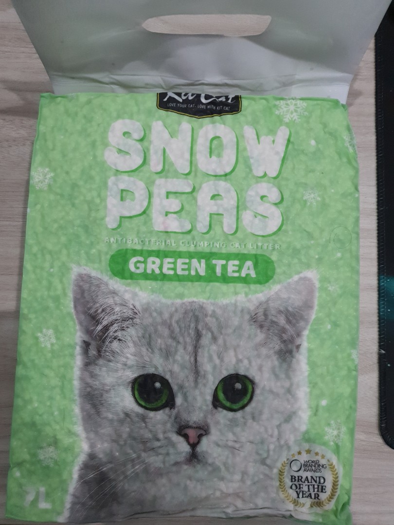 Cat litter Snow Peas (Green tea) 7L, Pet Supplies, Homes & Other Pet