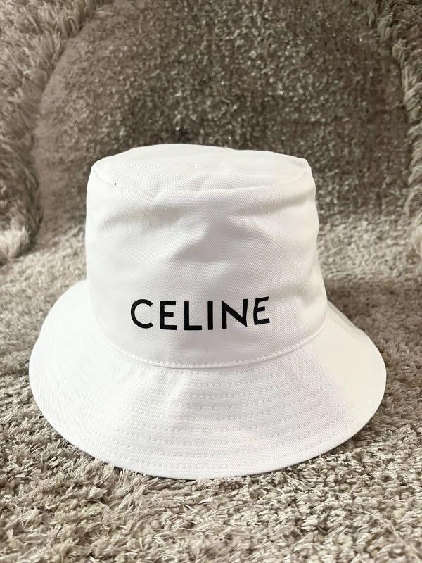 celine paris bucket hat white putih 