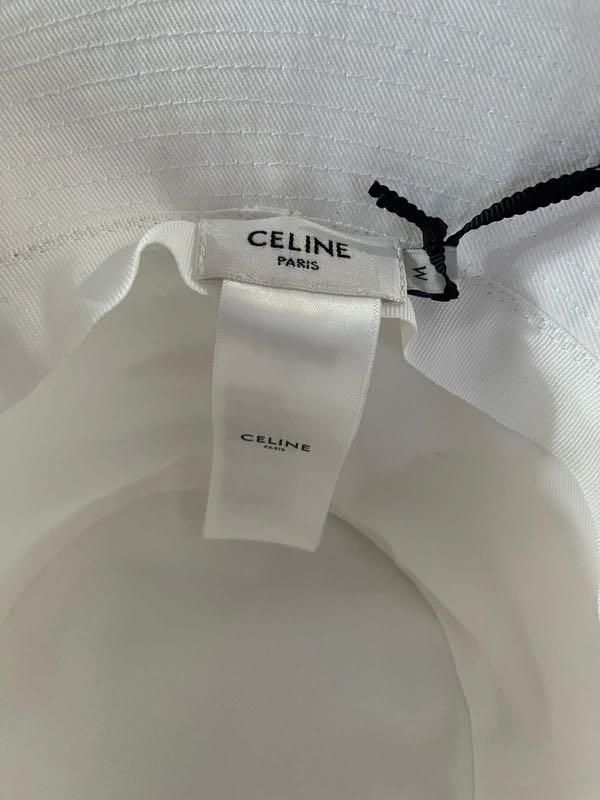 celine paris bucket hat white putih 