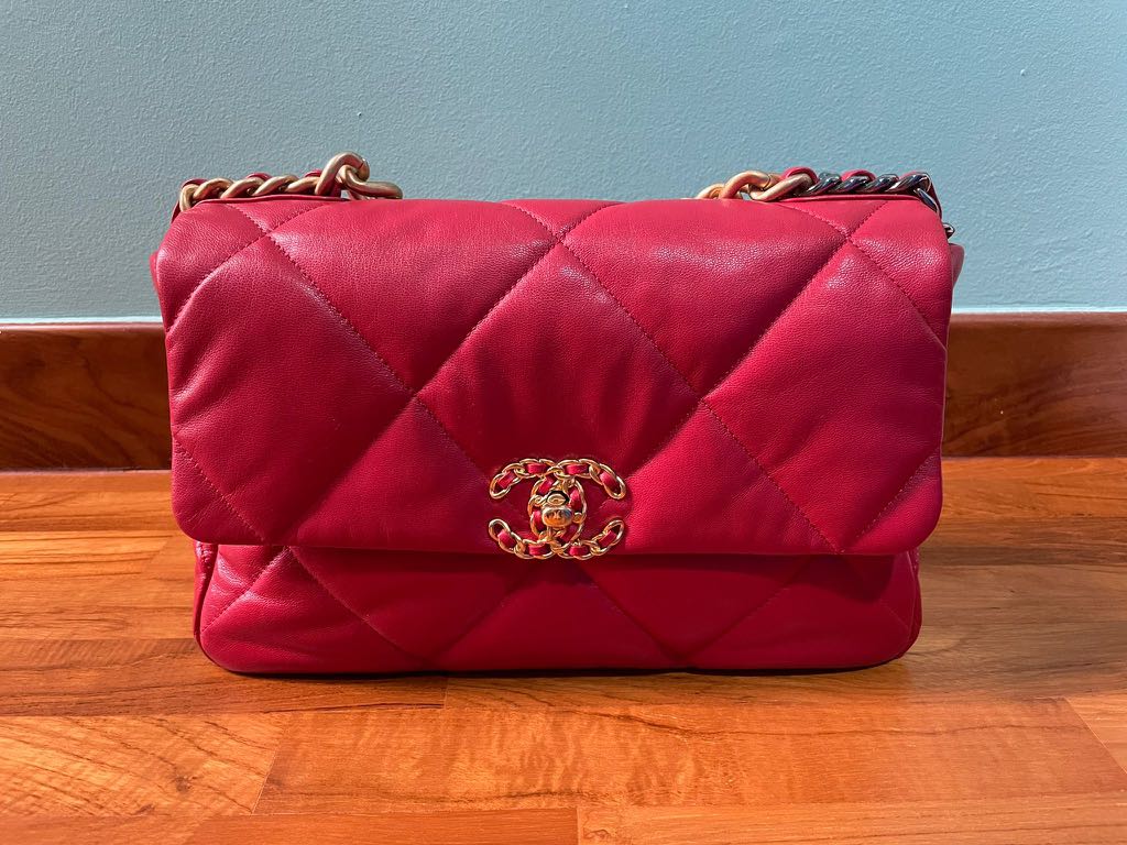 Chanel 19 Large red bag Luxury Bags Wallets on Carousell