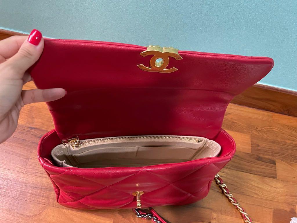 Chanel 19 Large red bag Luxury Bags Wallets on Carousell