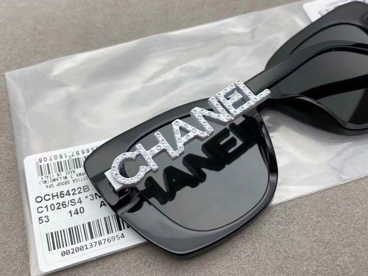 Chanel - CH5422Ba black/gradient Brown Oval Women Sunglasses - 53mm
