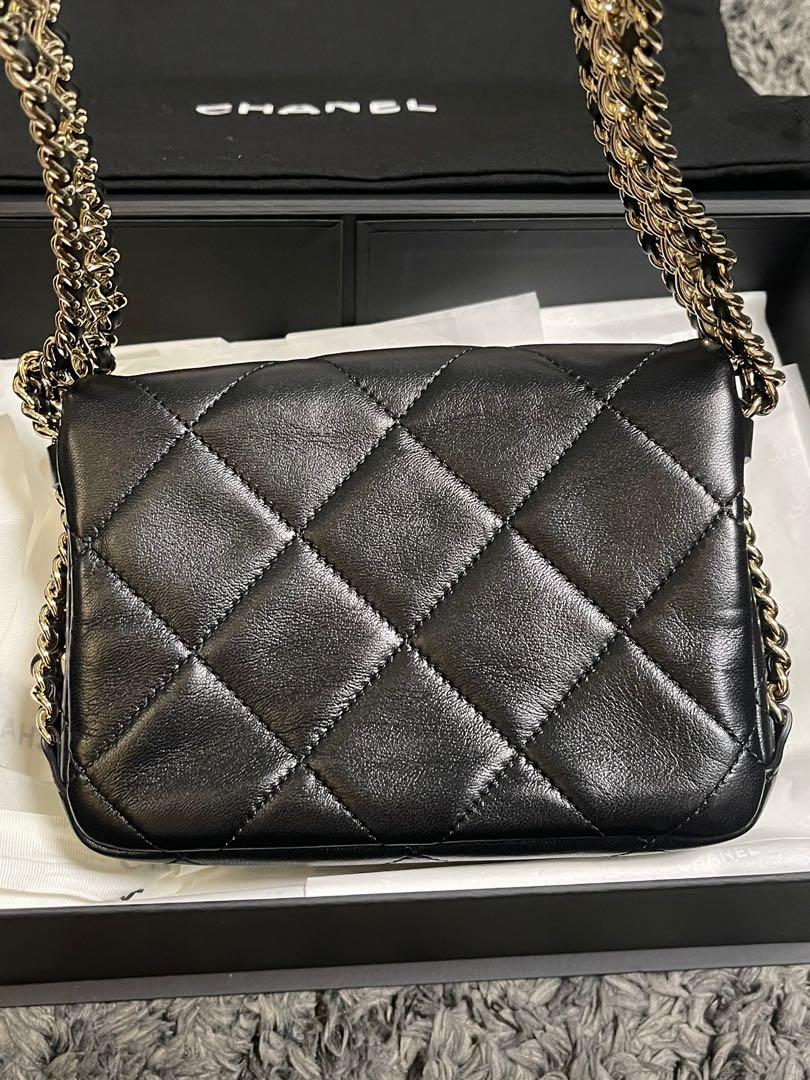 Chanel 2022 All Slide Flap Bag - Black Shoulder Bags, Handbags