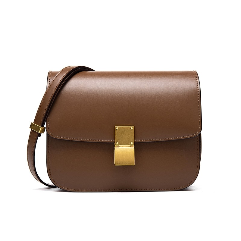 China) Saddle brown classic leather bag, Women's Fashion, Bags 