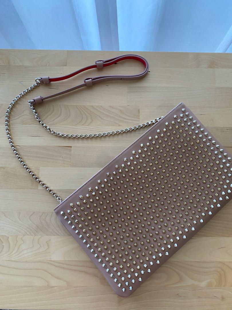 Christian louboutin spike clutch discount