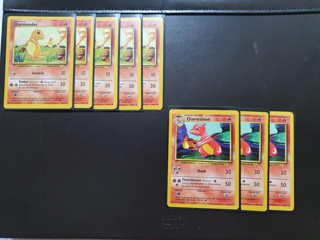 Classic Pokemon Cards Charmeleon and Charmander Set, Hobbies & Toys,  Memorabilia & Collectibles, Vintage Collectibles on Carousell