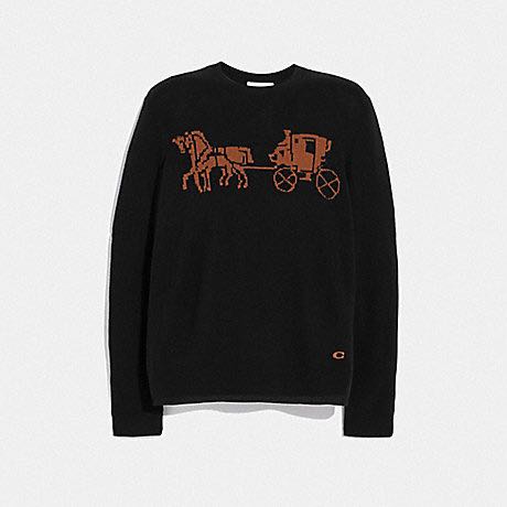 coach horse and carriage sweater