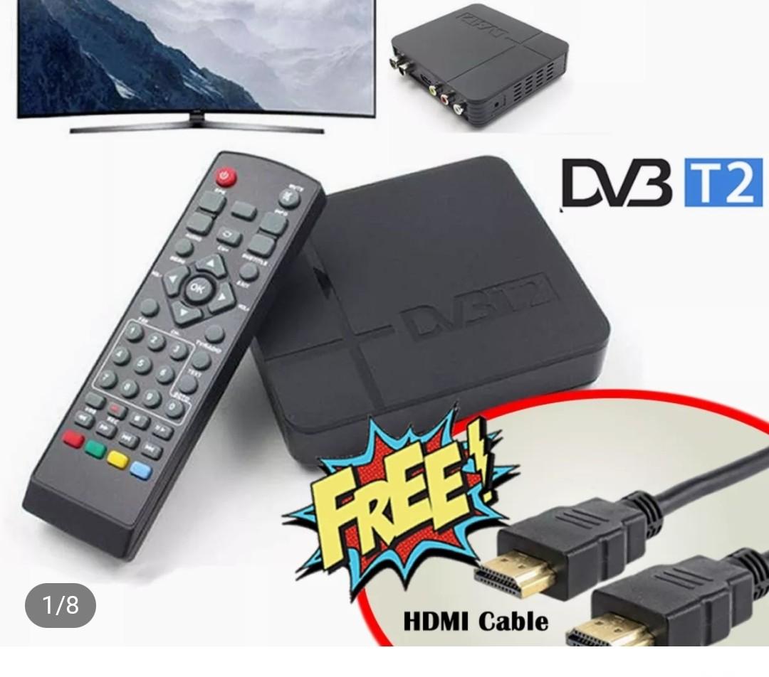 Digital TV Decoder Box DVB T2 w/o Antenna, TV & Home Appliances, TV