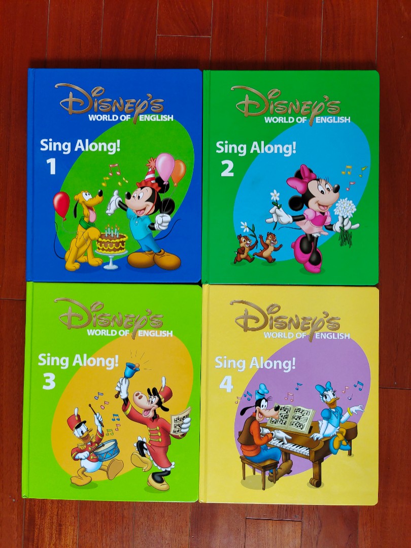 Disney's World of English DWE Sing Along books, 興趣及遊戲, 書本