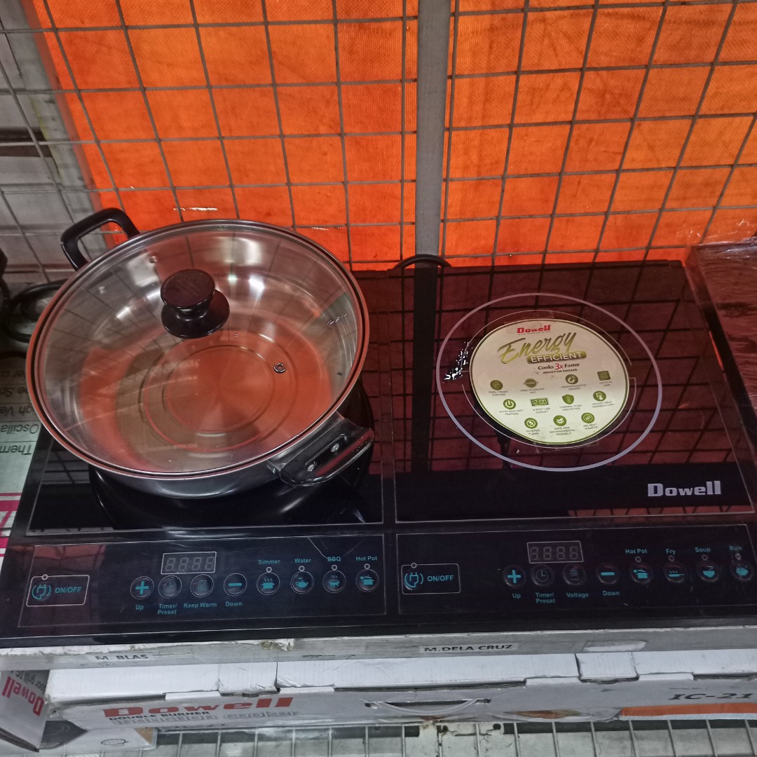 Dowell Induction Cooker Double Burner Energy Efficient Cooktop touch ...
