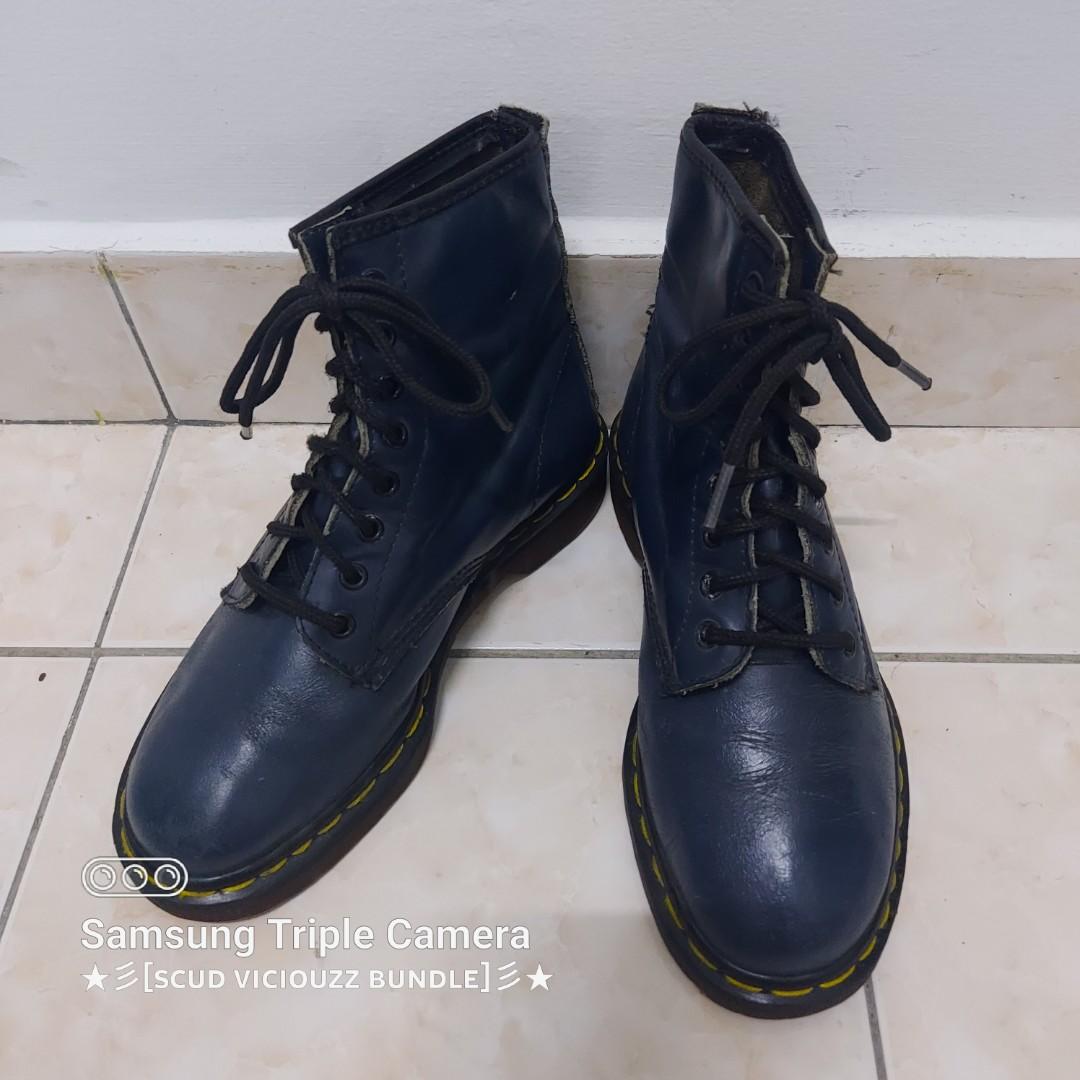 Navy blue dr martens deals