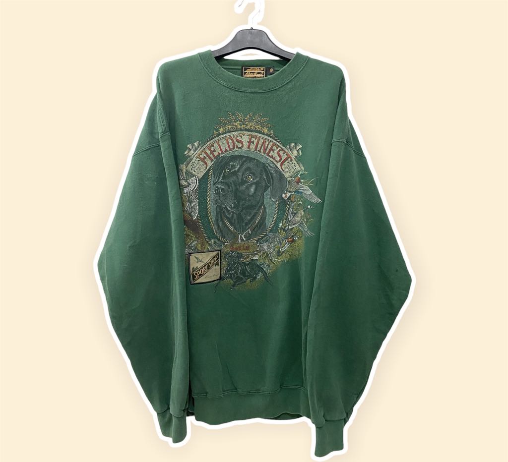 EDDIE BAUER sweatshirt black labrador 
