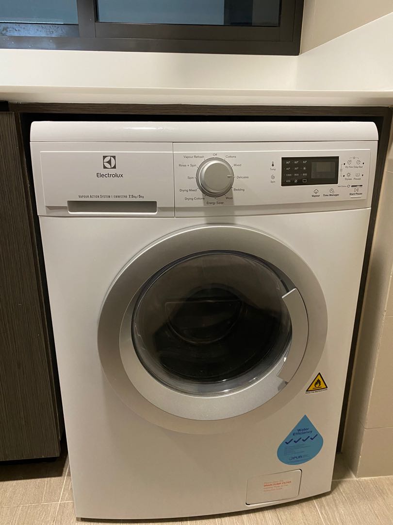 Electrolux EWW12746 7.5/5kg Washer Dryer with Vapour Care, TV & Home