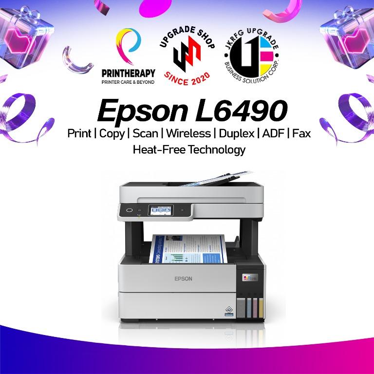 Epson L6490 Print, Scan, Copy,Fax,ADF, Auto Duplex,WiFi,Network Ink ...