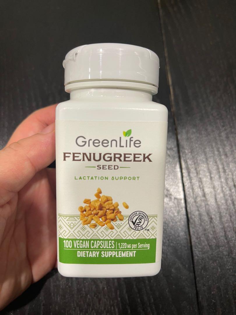 Fenugreek seed capsules (breastfeeding, lactation, not vitamin C, calcium, zinc, magnesium