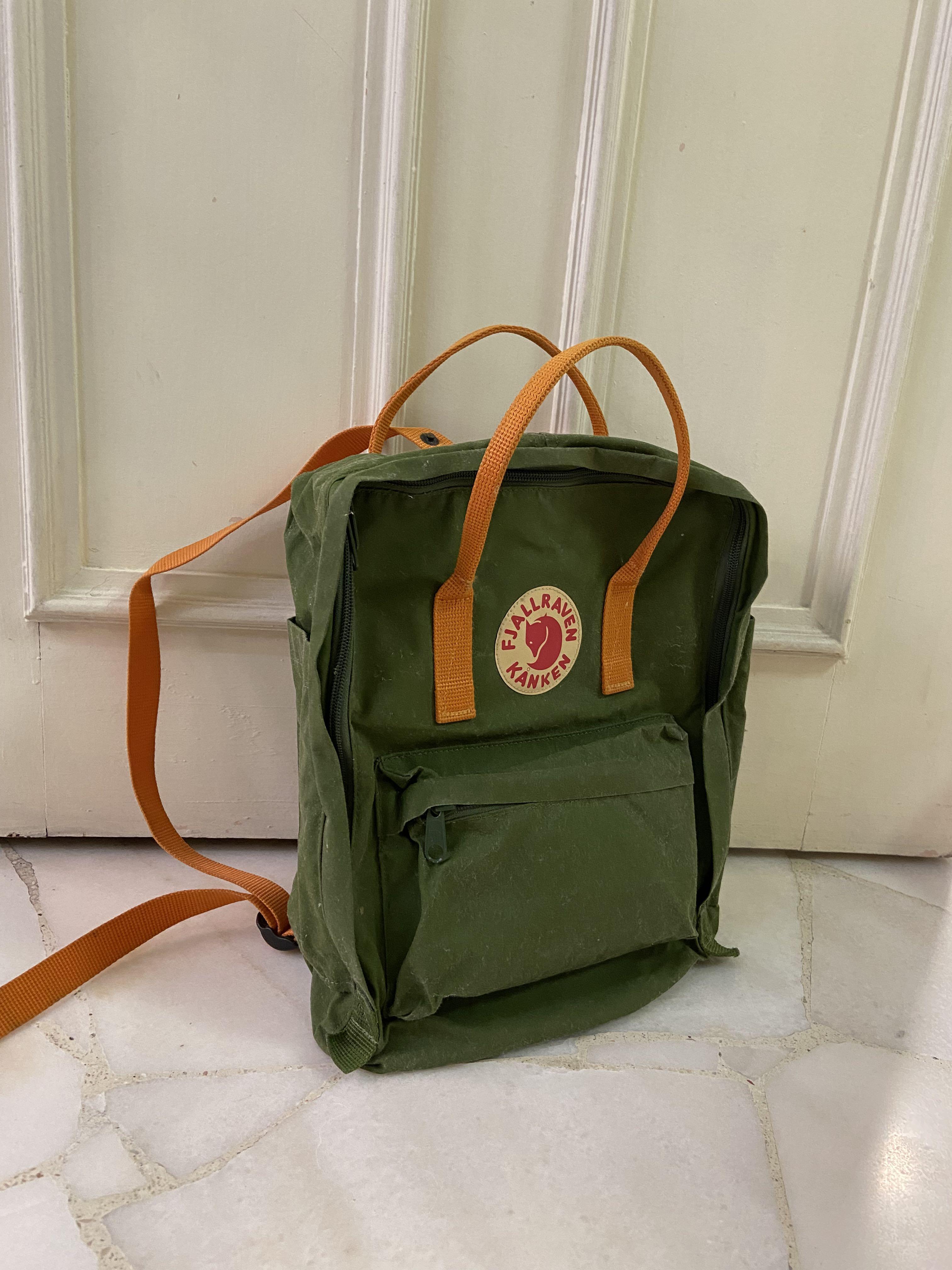 Leaf green burnt orange top kanken