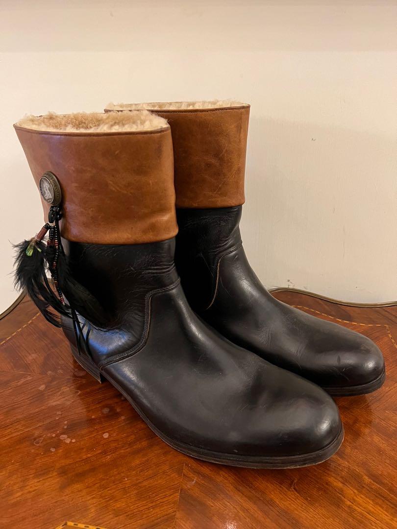 FOOT THE COACHER leather boots, 男裝, 鞋, 靴- Carousell
