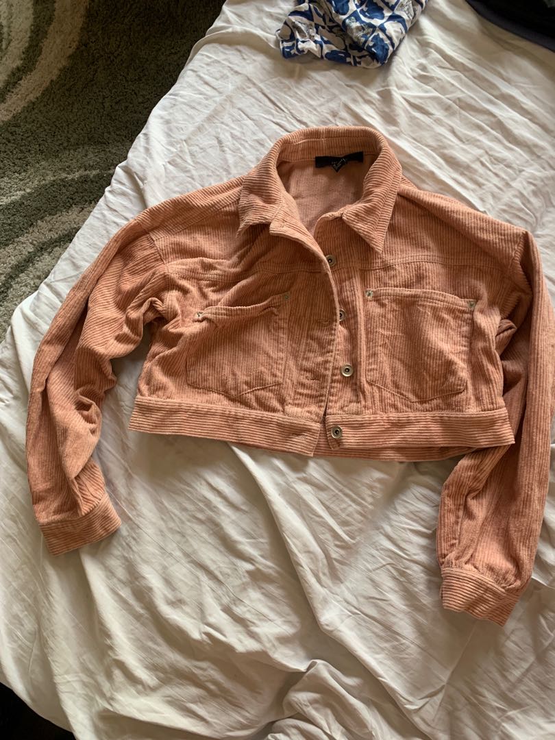 Forever 21 pink corduroy jacket clearance