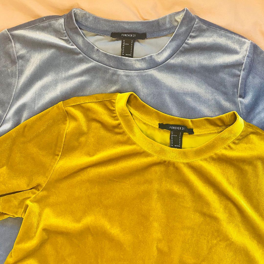 Forever 21 shop velvet shirt