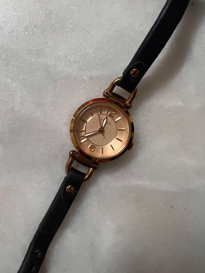 Fossil women leather watch ES3862 Georgia rose Women s Fashion