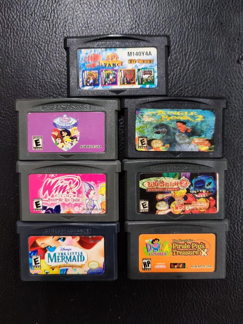 Game Boy Advance Cartridges Tape (Winx Club, The Little Mermaid, Lilo & Stitch, Dora, Royal
