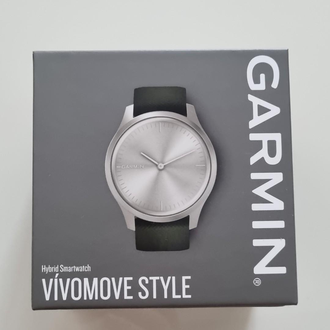 Garmin vivomove style silver moss sales