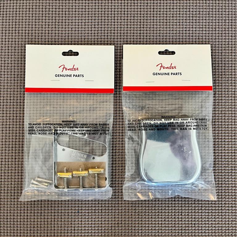 Genuine Fender Vintage Telecaster 3 Saddle Tele Bridge Genuine