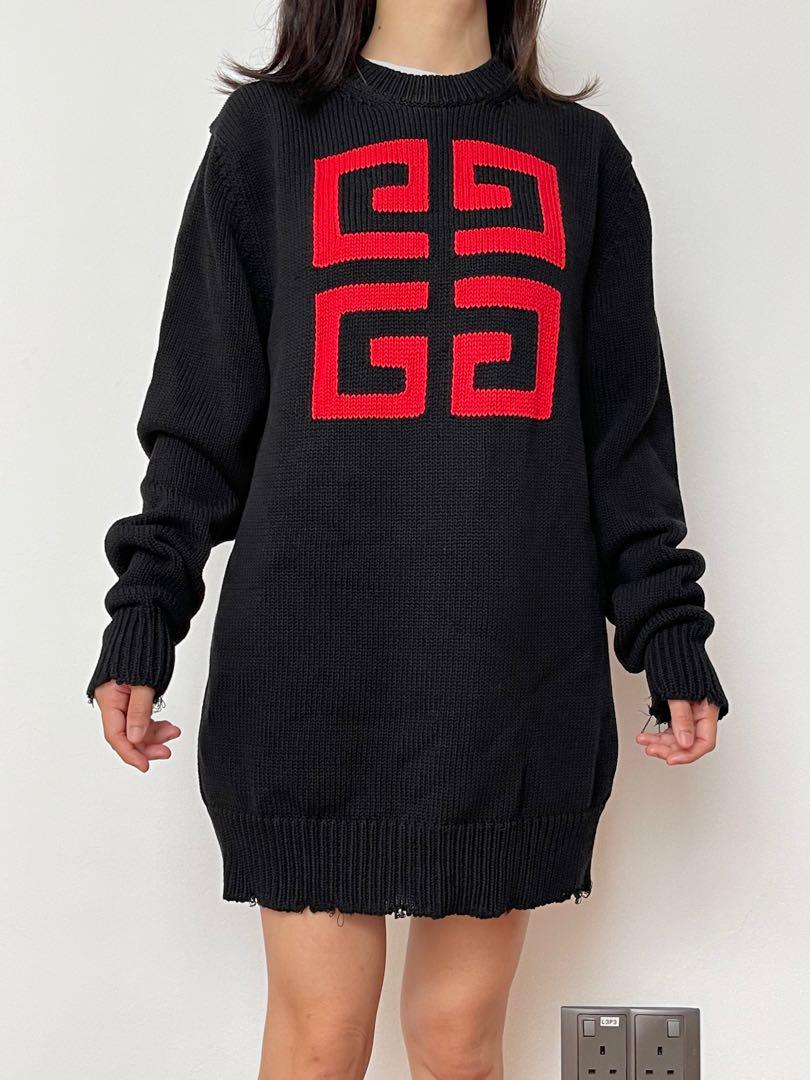 Givenchy intarsia hotsell logo sweater