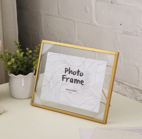 Gold Frame (Landscape) x2, Furniture & Home Living, Home Decor, Frames