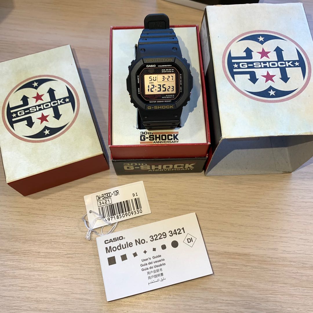 G-SHOCK DW5030C 30TH ANNIVERSARY LIMITED EDITION, Men's Fashion