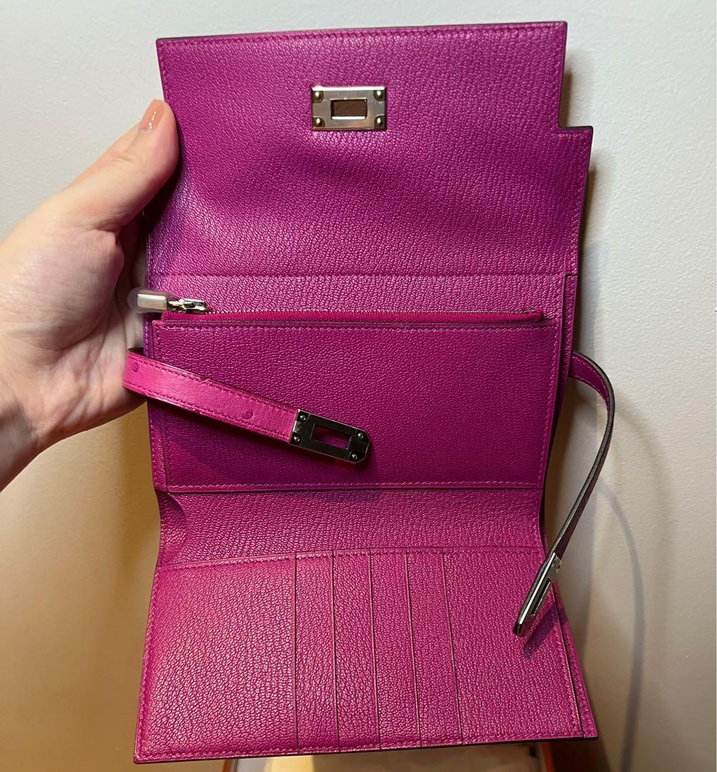 Hermes Portefeuille Kelly Depliant Medium Ostrich Wallet Women s