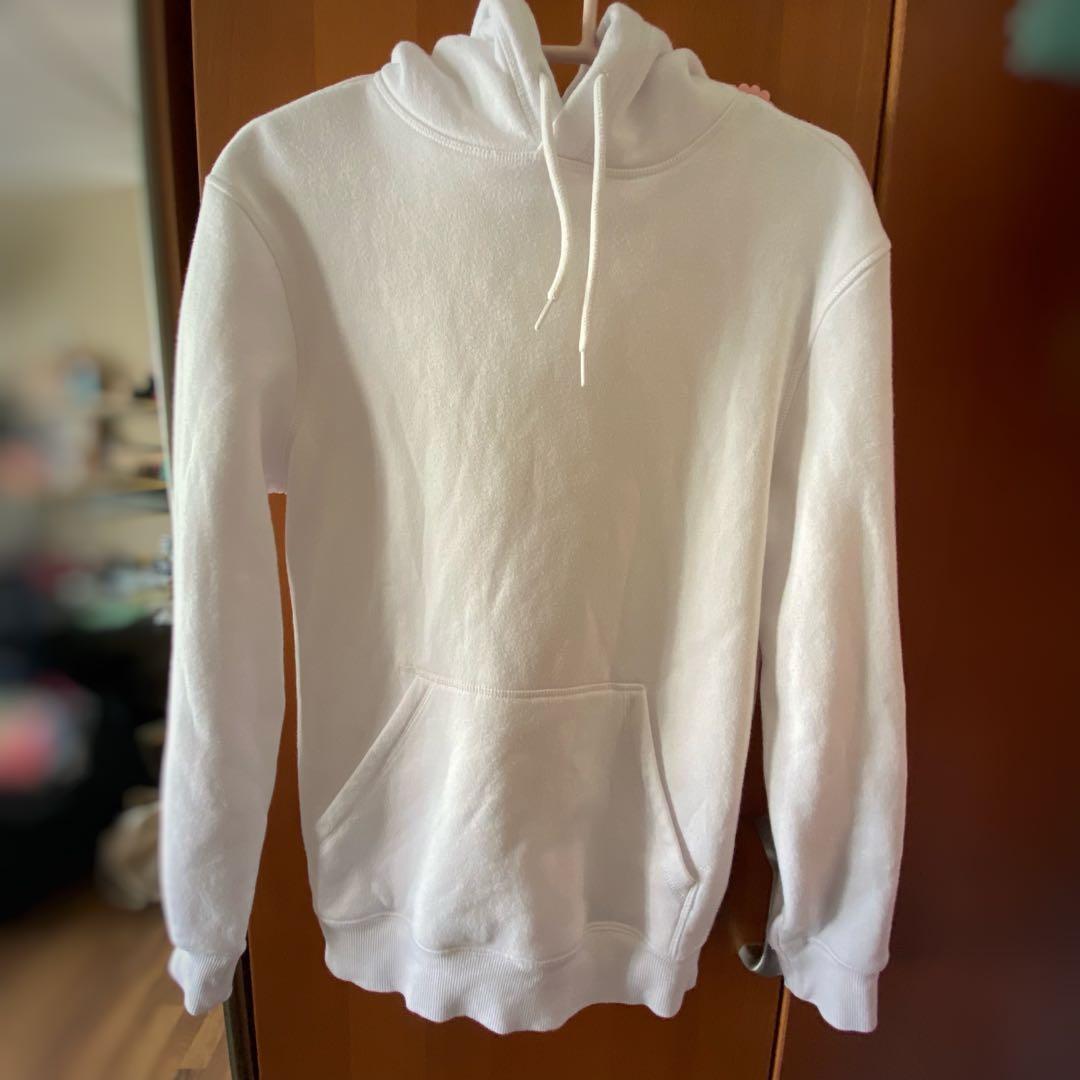 White hoodie new arrivals hm