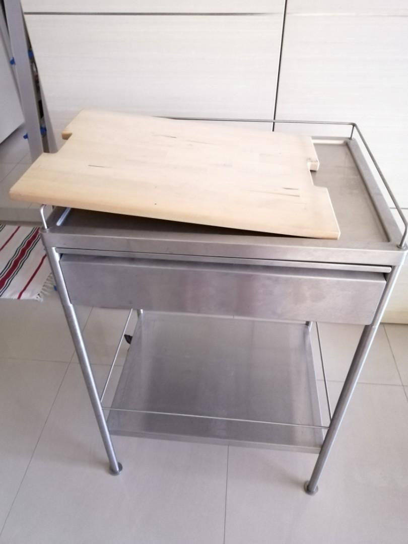 IKEA kitchen work bench/island, Furniture & Home Living, Kitchenware