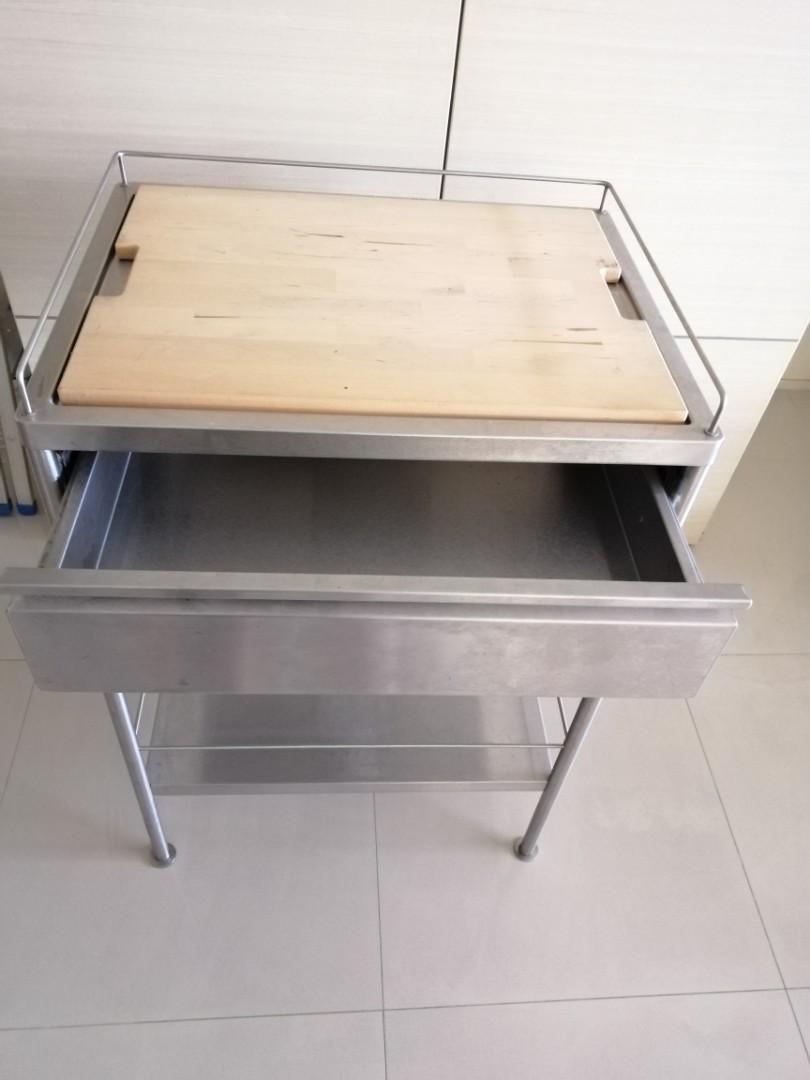 IKEA kitchen work bench/island, Furniture & Home Living, Kitchenware