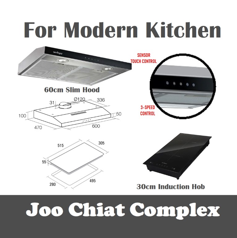 Induction Cooker Hob and Hood for Modern Kitchen, TV & Home Appliances