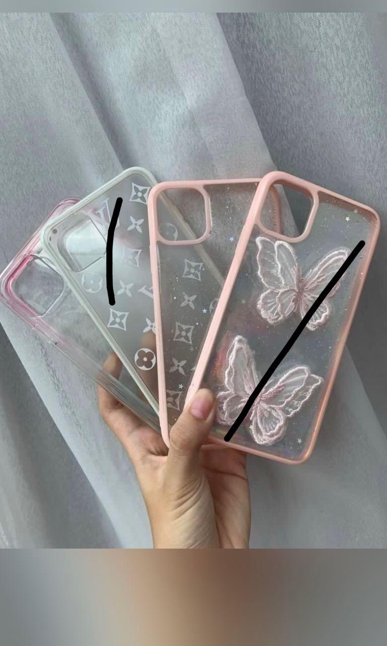 Pink LV Logo iPhone 11 Pro Max Clear Case