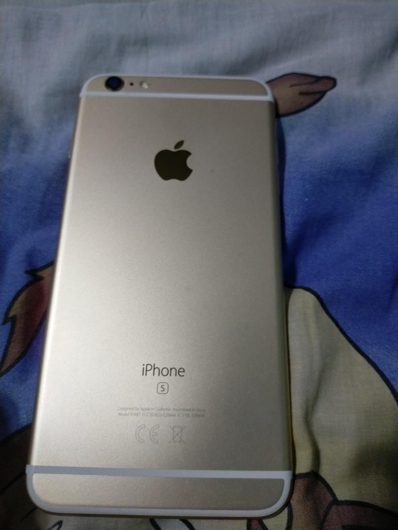 Iphone 6s plus gold (Category: iPhone 6 Series) located in Cavite. Submitted by indigence (Listing ID 1151552794, Image 2). Description: iphone 6s plus 32gb with box open line no issues with box updated ios change of mind not applicable no bogus buyer pls.