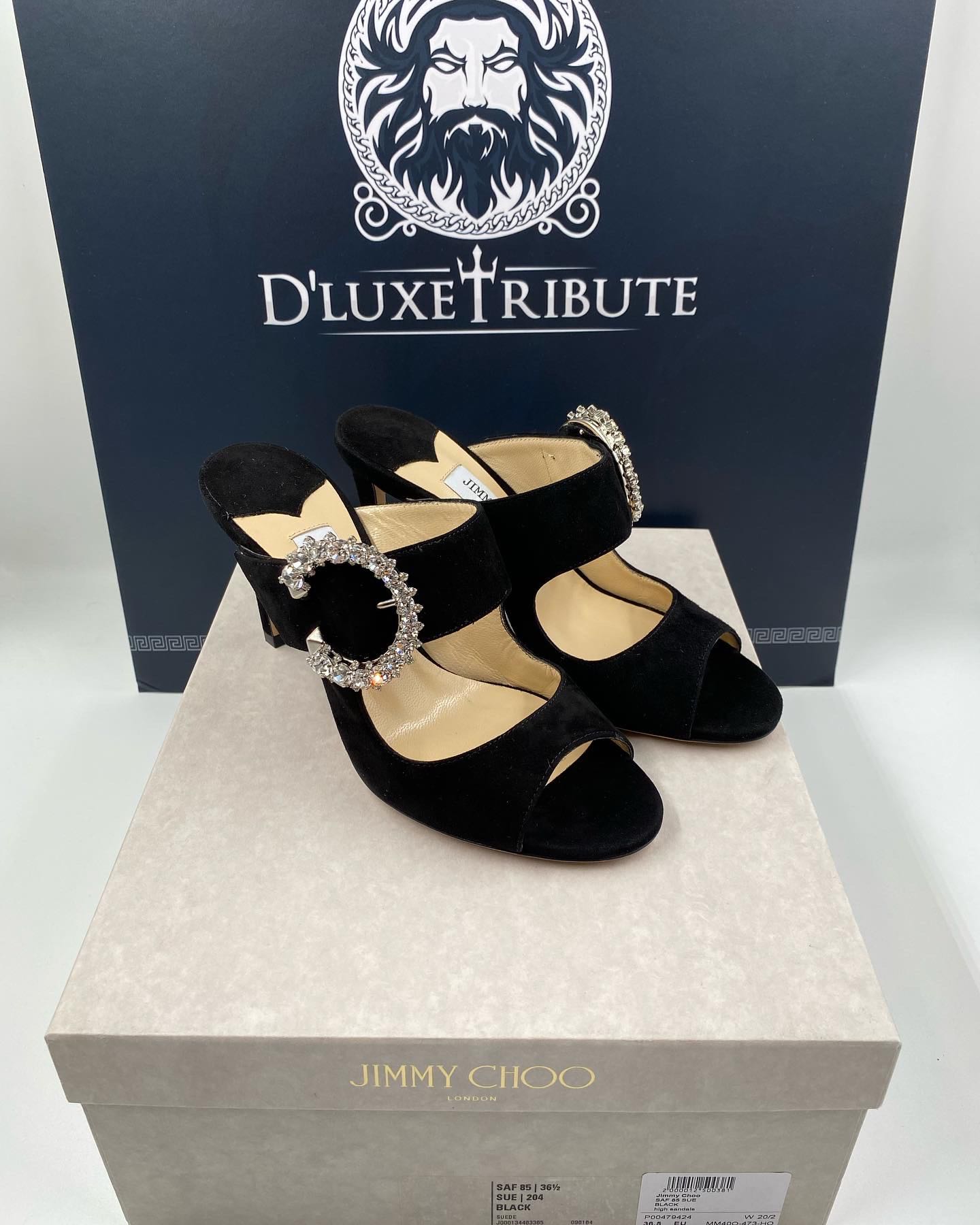 JIMMY CHOO SAF 85 CRYSTAL HEELS Luxury Sneakers Footwear on