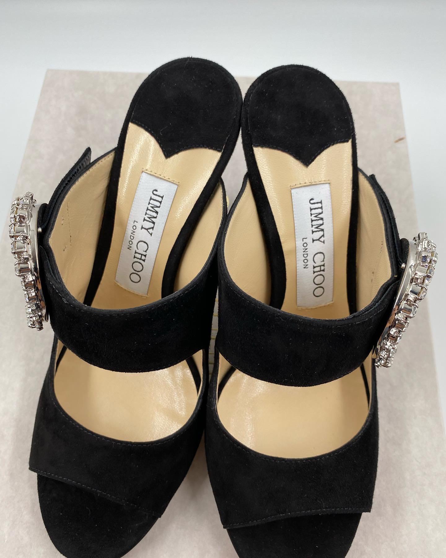 JIMMY CHOO SAF 85 CRYSTAL HEELS Luxury Sneakers Footwear on
