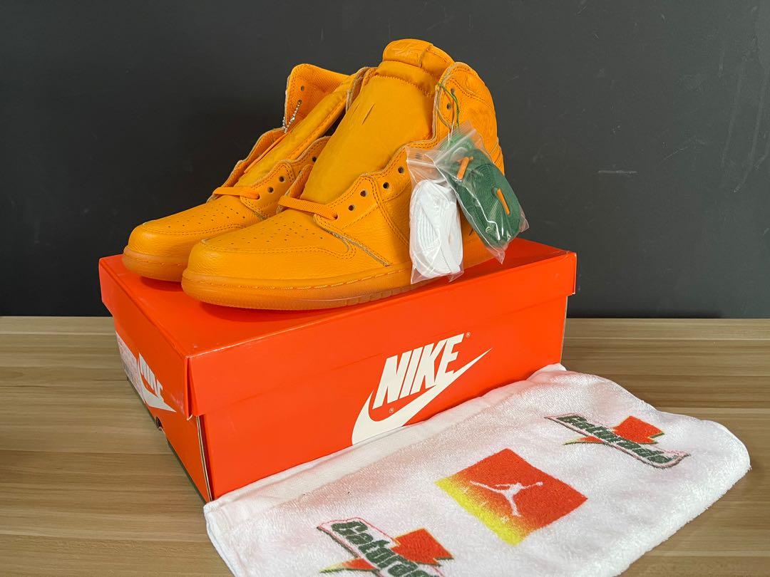 Orange jordan deals 1 gatorade