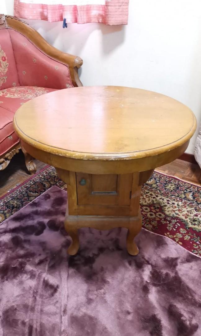 Kerusi Jati Betawi & Meja Bulat Kopi, Furniture & Home Living