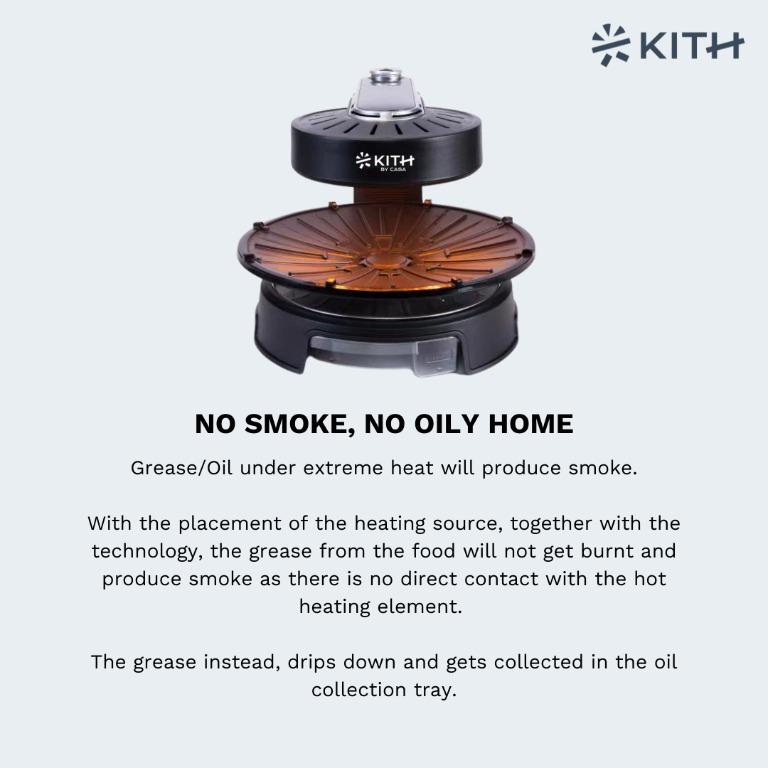 Kith Smokeless BBQ Grill SBG TC B1 Touch Control TV Home