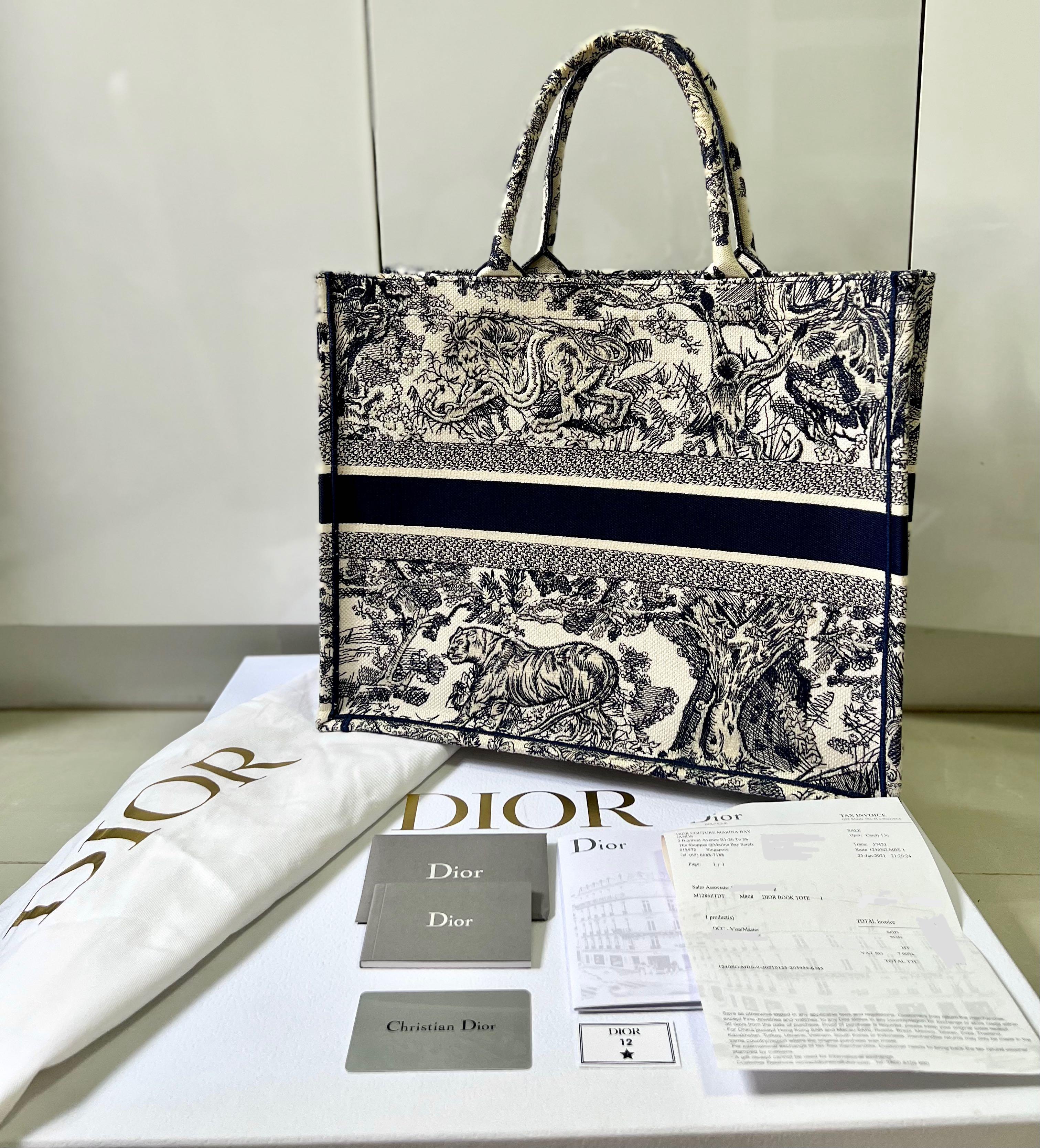 Large Dior Book Tote Blue Toile de … curated on LTK