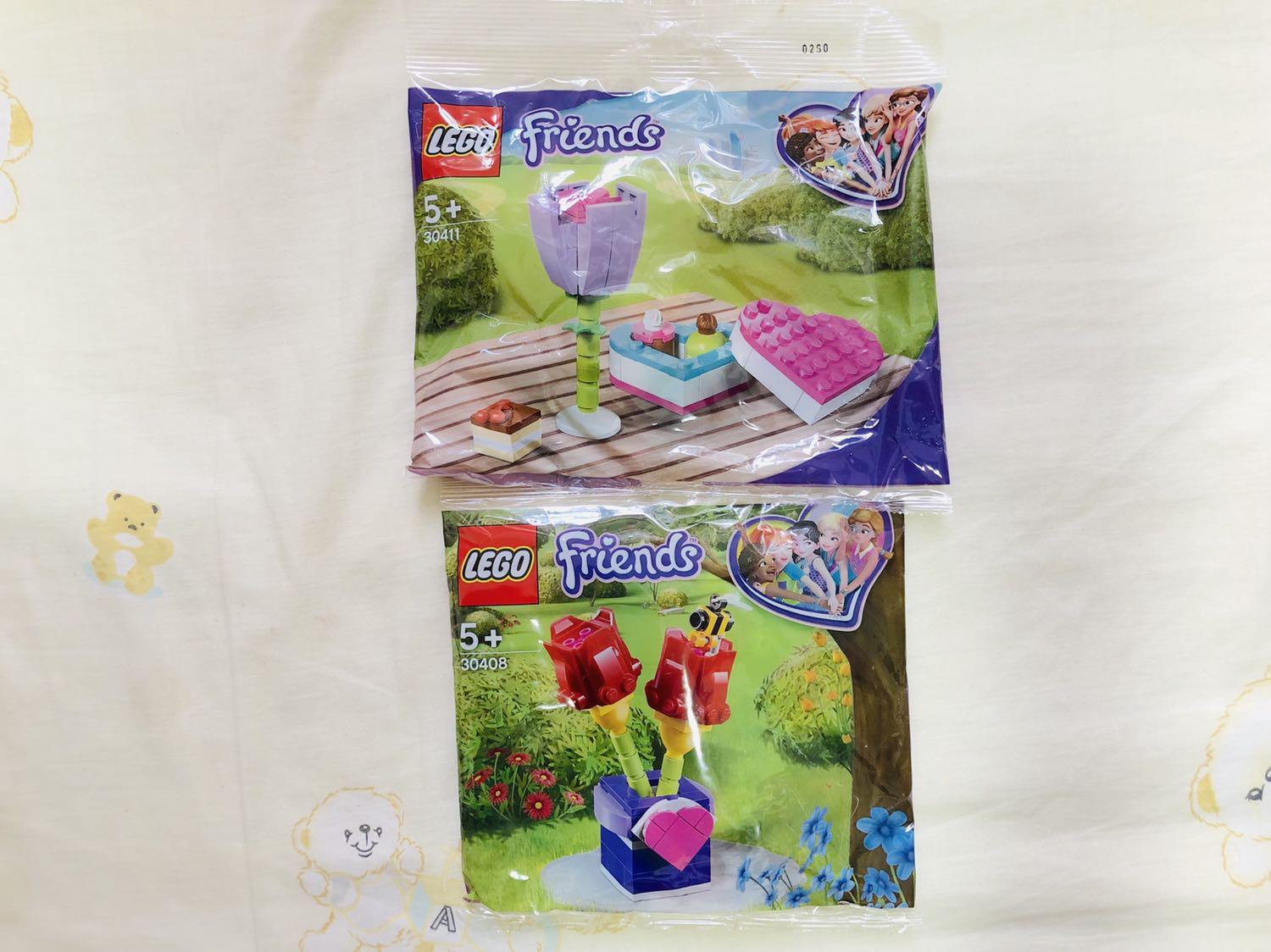 No bag LEGO Friends 30408 Tulips Polybag 100% Complete W/ Manual 