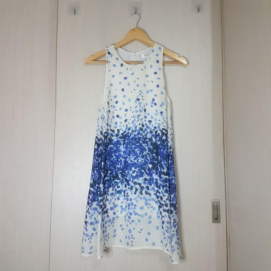 White and blue new arrivals short dress